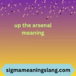 up the arsenal meaning