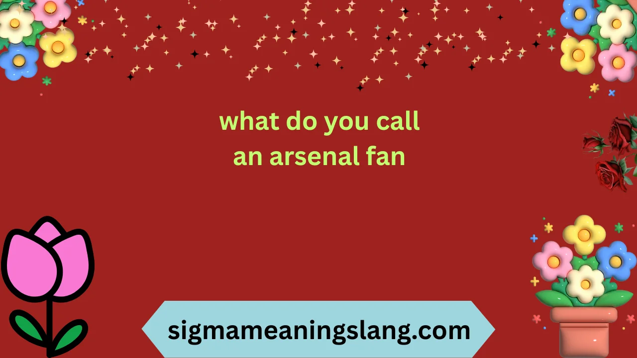 what do you call an arsenal fan