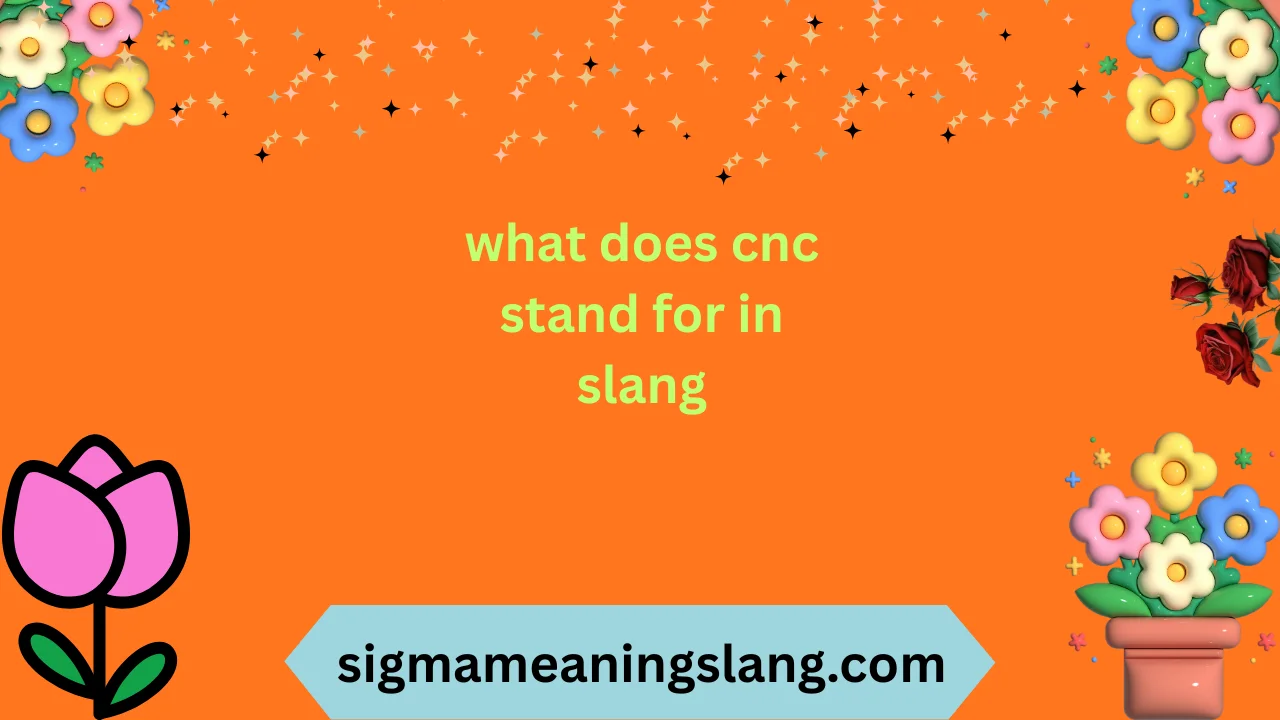 what does cnc stand for in slang