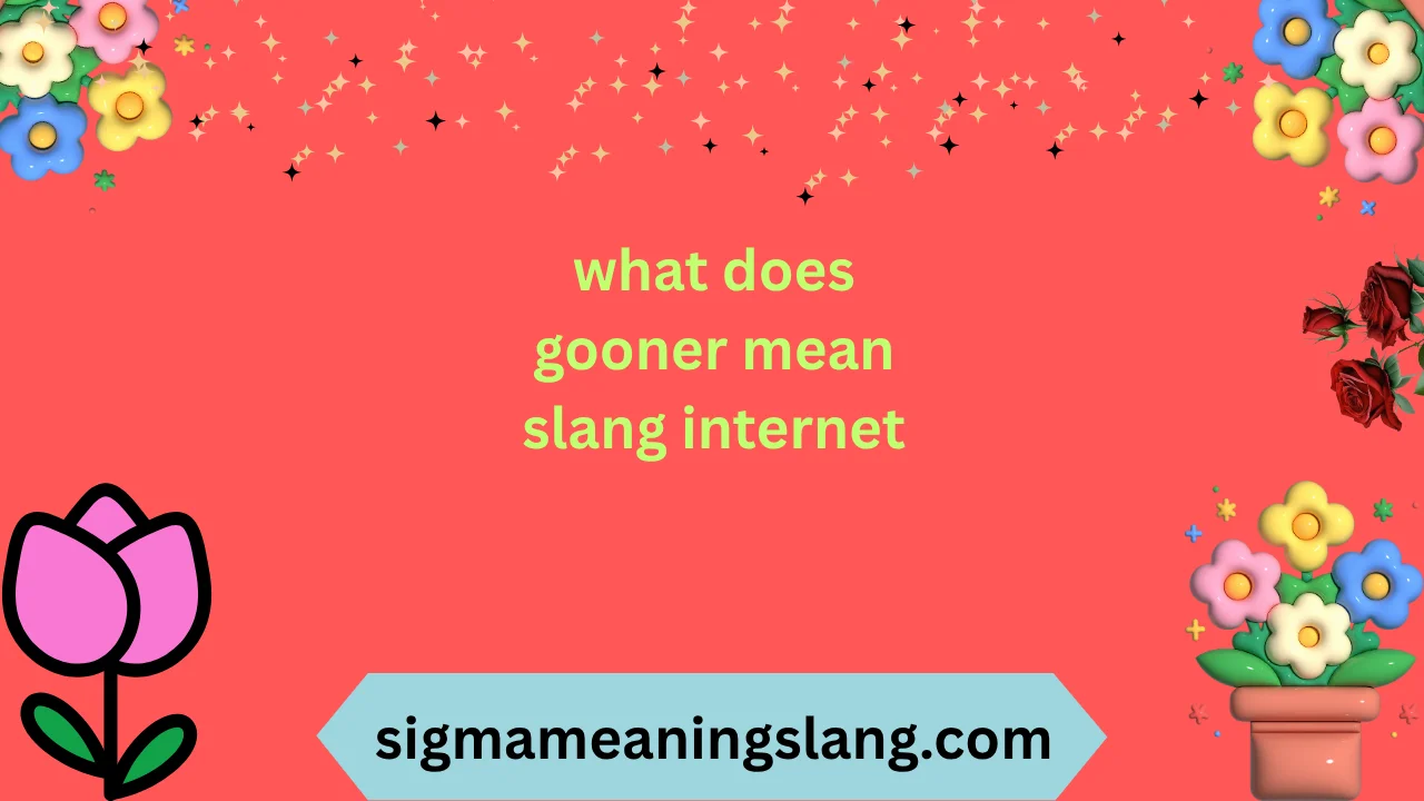 what does gooner mean slang internet