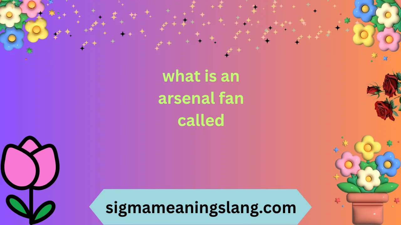 what is an arsenal fan called