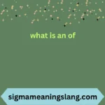 what is an of