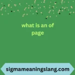 what is an of page