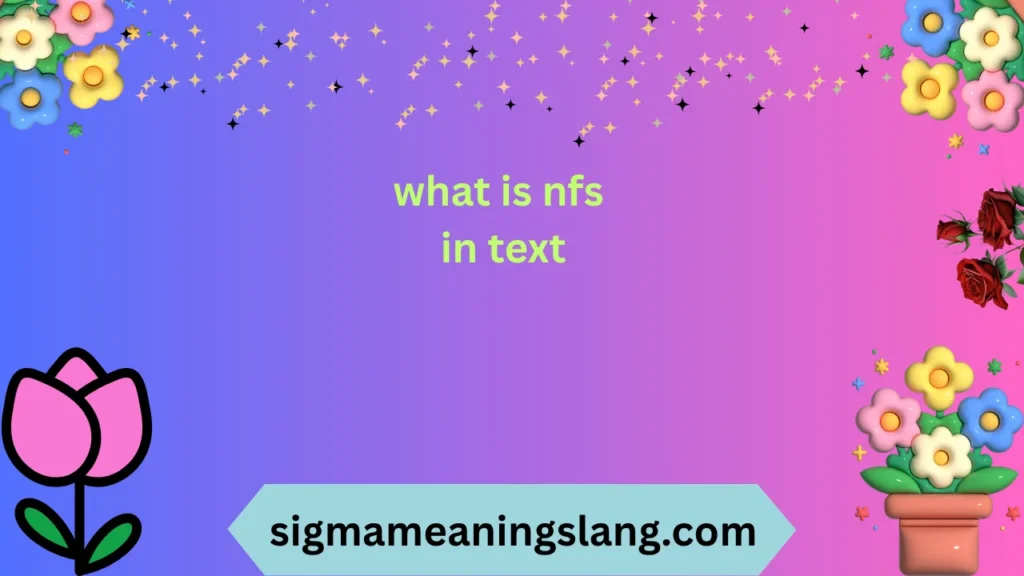 what is nfs in text