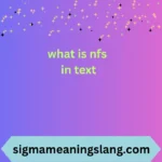 what is nfs in text