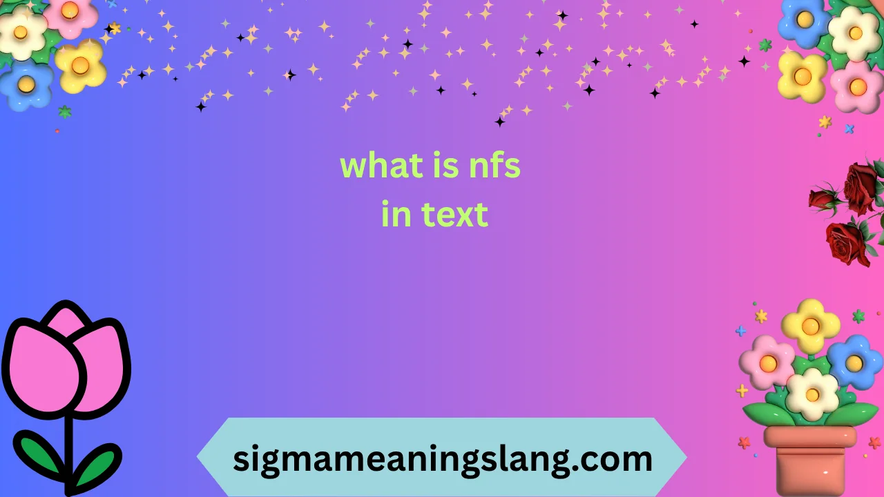 what is nfs in text