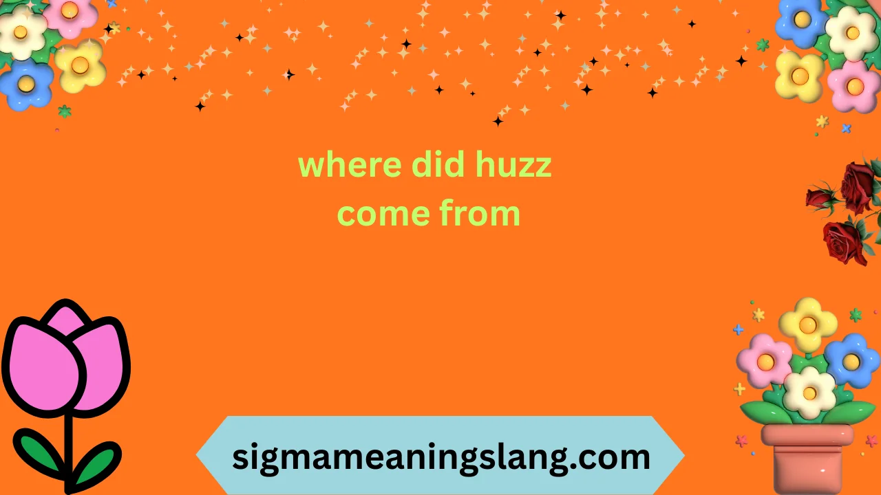 where did huzz come from
