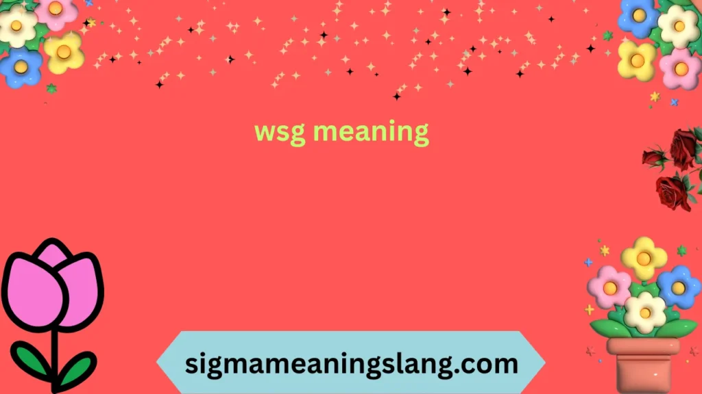 wsg meaning