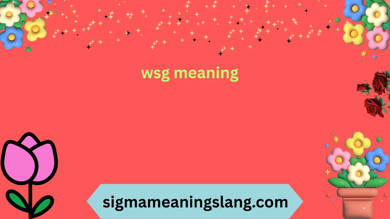 wsg meaning