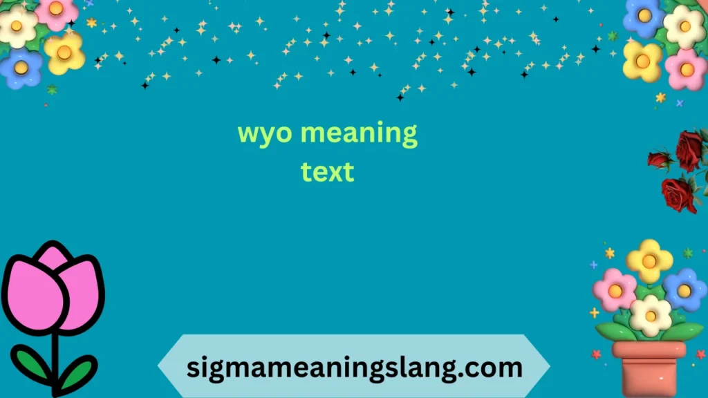 wyo meaning text
