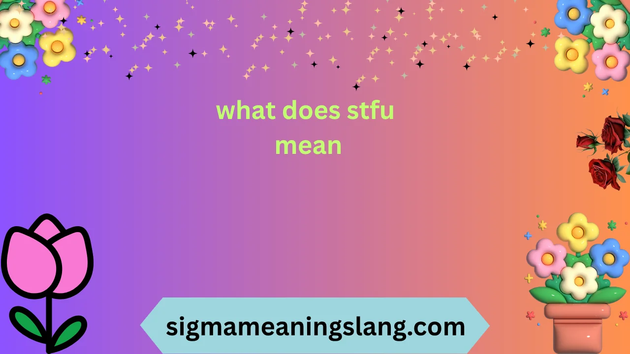 what does stfu mean