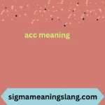acc meaning