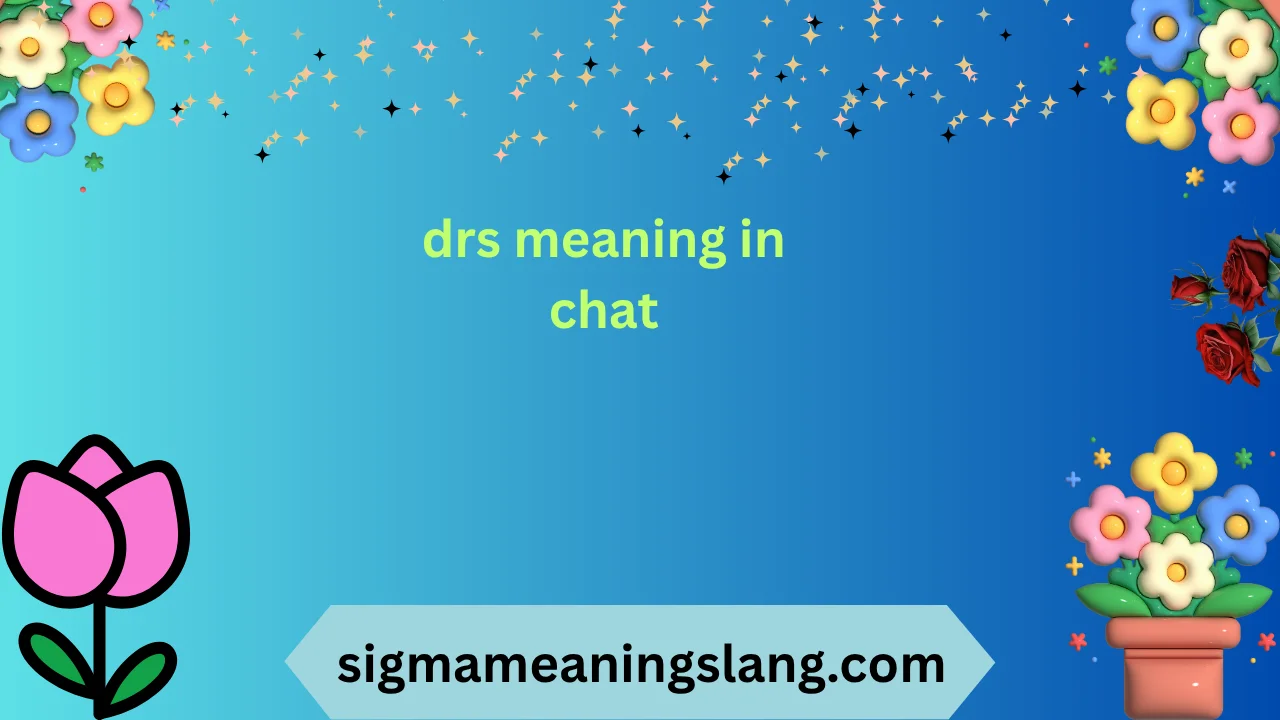 drs meaning in chat