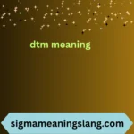 dtm meaning