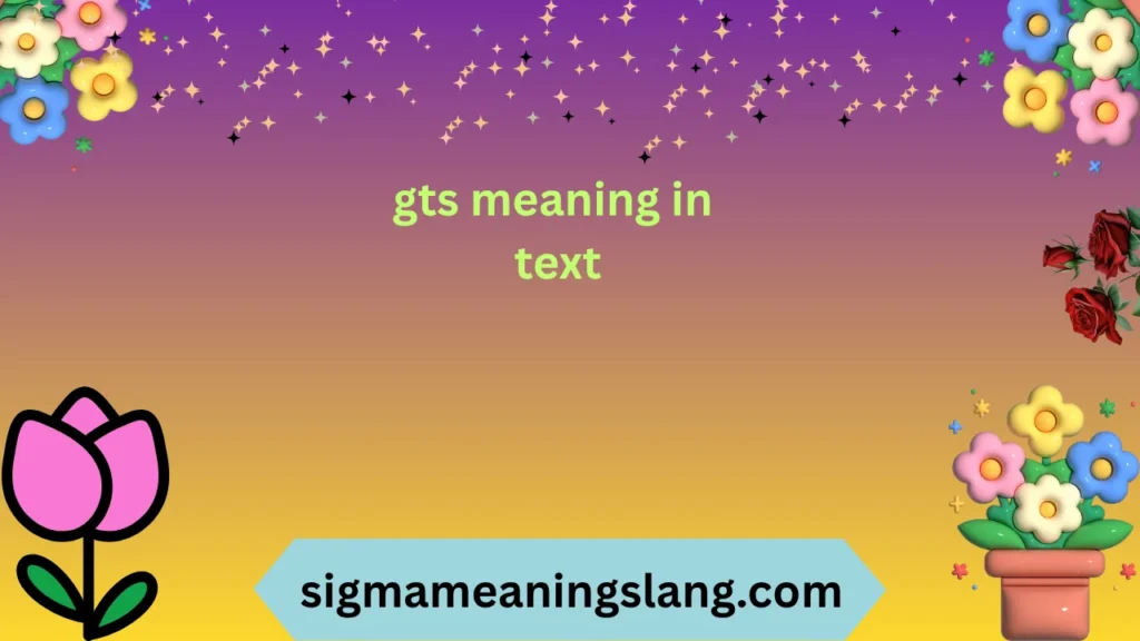 gts meaning in text