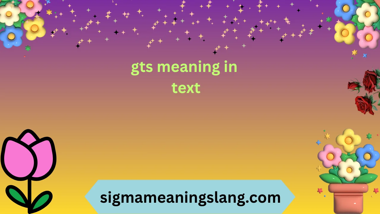 gts meaning in text