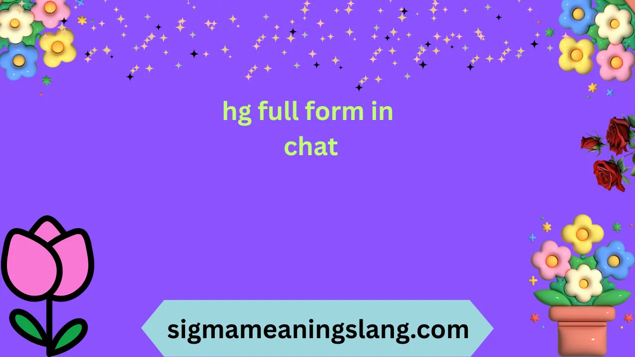 hg full form in chat