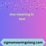 imo meaning in text