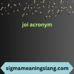 joi acronym