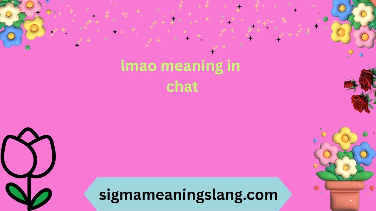 lmao meaning in chat