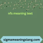 nfs meaning text