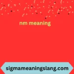 nm meaning