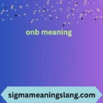 onb meaning