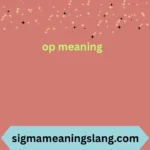 op meaning