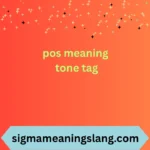 pos meaning tone tag