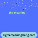 thb meaning