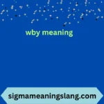 wby meaning