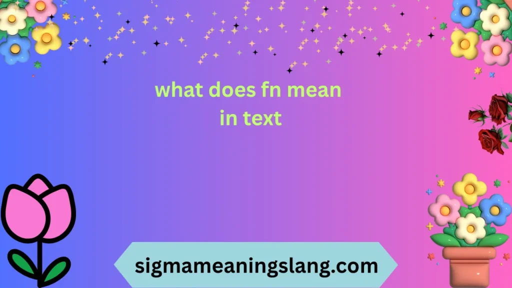 what does fn mean in text