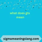 what does gts mean