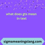 what does gts mean in text