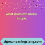 what does mb mean in text