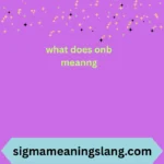 what does onb mean