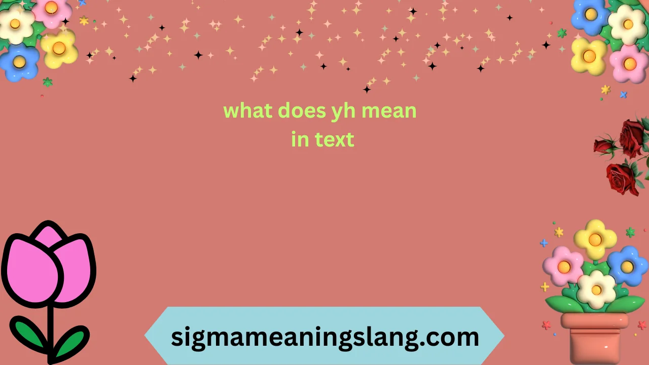 what-does-yh-mean-in-text