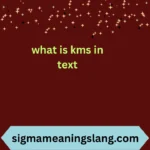 what is kms in text