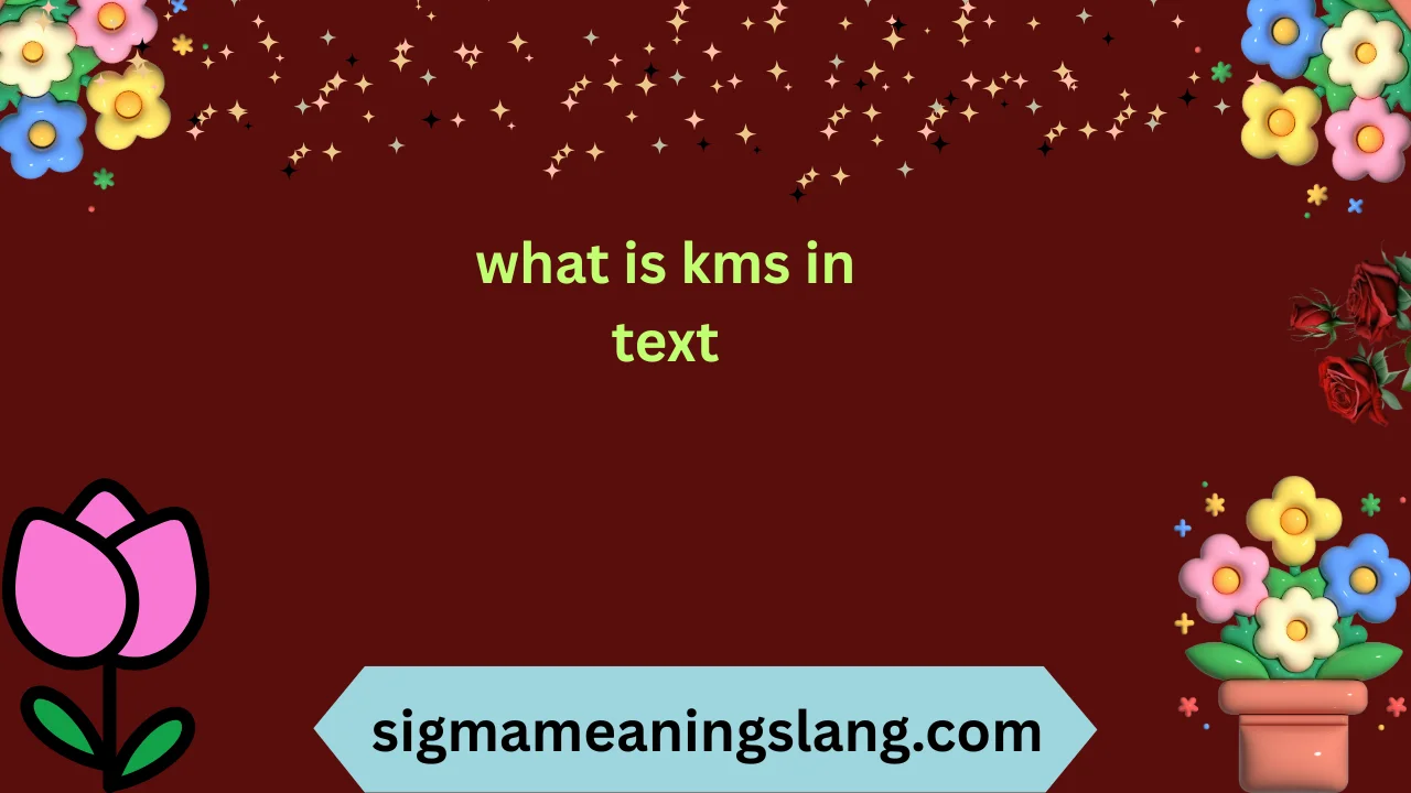 what is kms in text