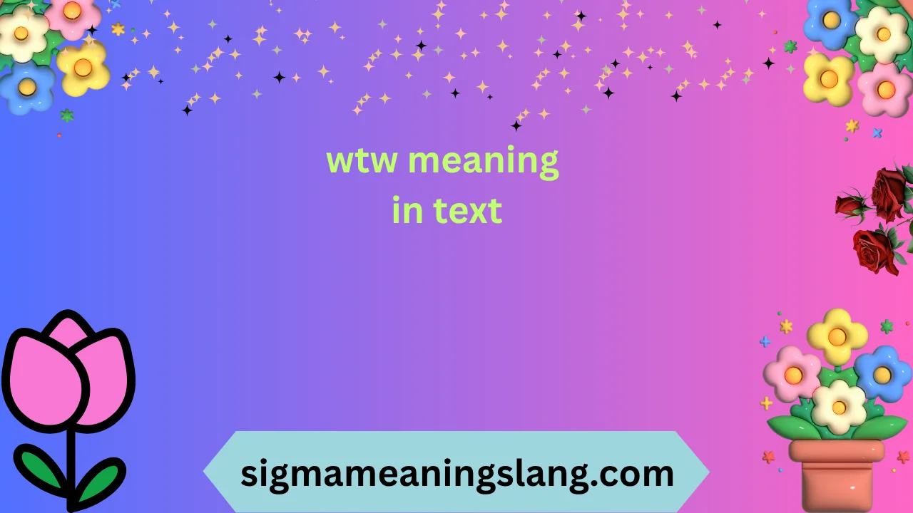 wtw meaning in text