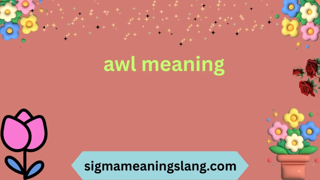 awl meaning