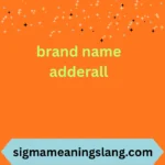 brand name adderall