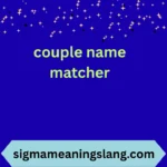 couple name matcher