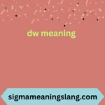 dw meaning