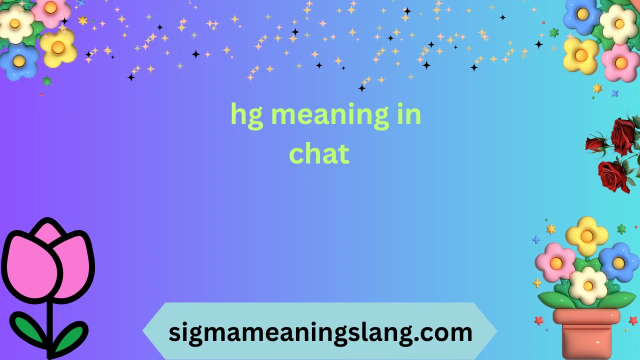 hg meaning in chat