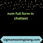 nvm full form in chat