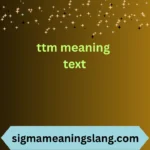 ttm meaning text