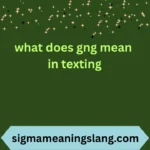 what does gng mean in texting