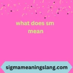 what does sm mean