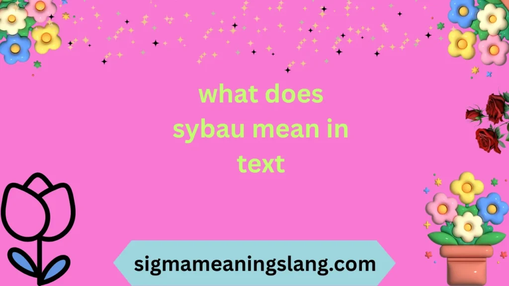 what does sybau mean in text
